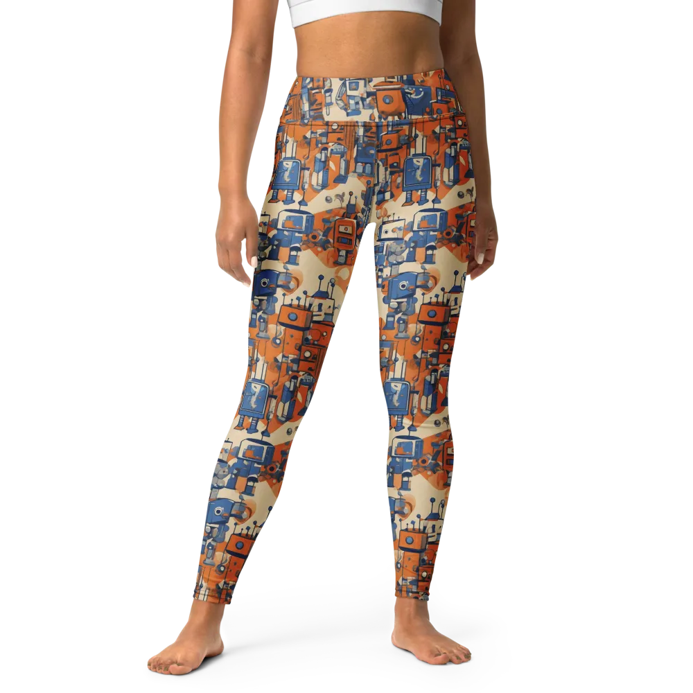 Clockwork Tangerine on Yoga Leggings — Front
