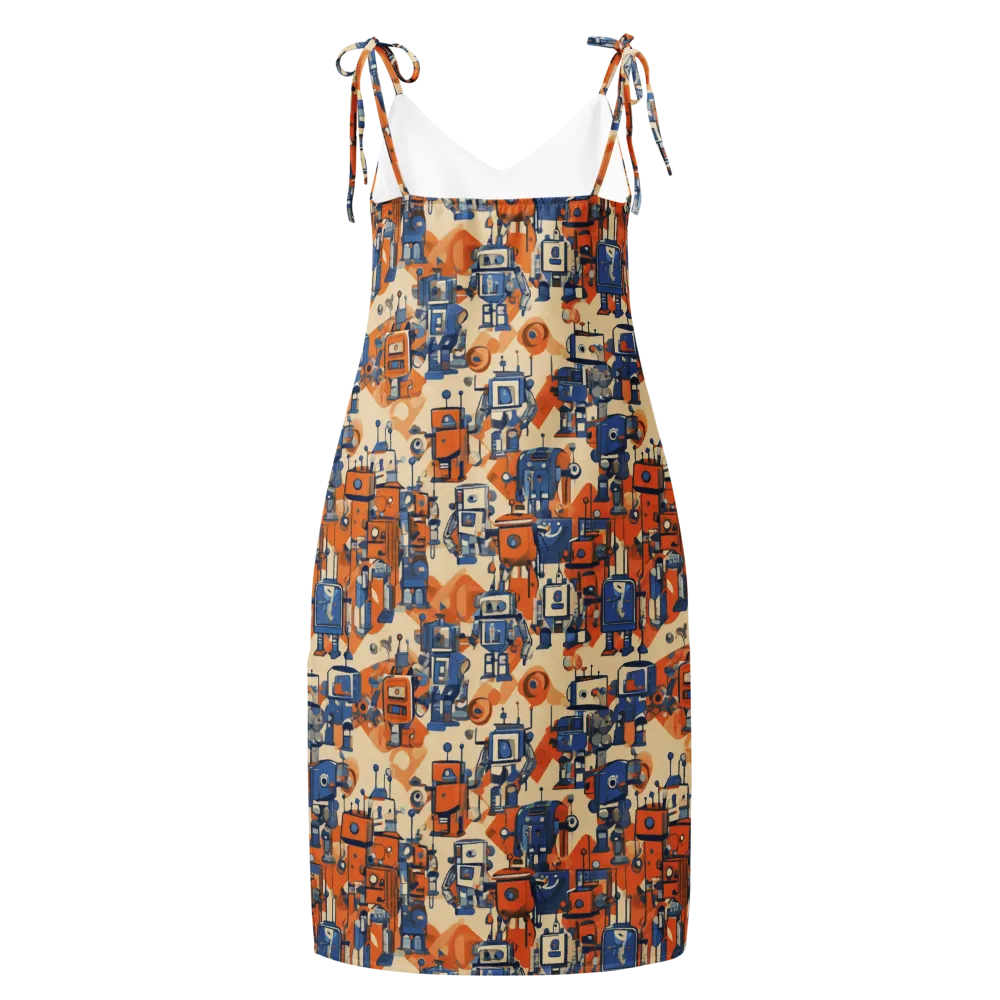 Clockwork Tangerine on Slip Dress — Back