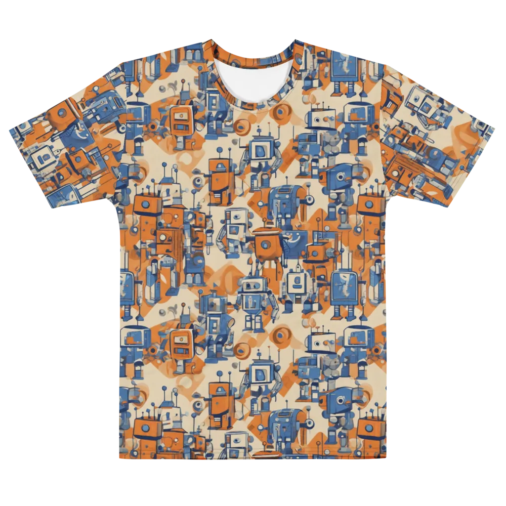 Clockwork Tangerine on Men's Cotton Crew Neck T-Shirt — Front