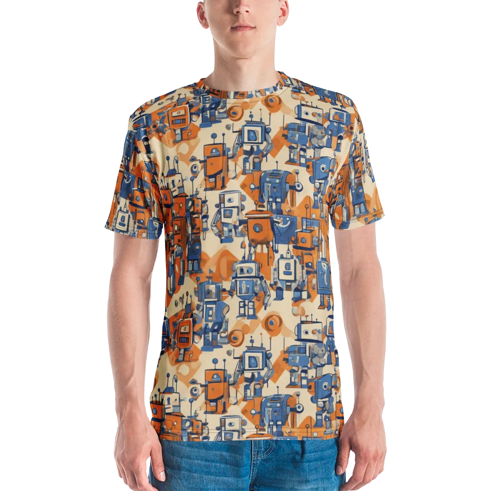 Clockwork Tangerine on Men's Crew Neck T-Shirt — Front