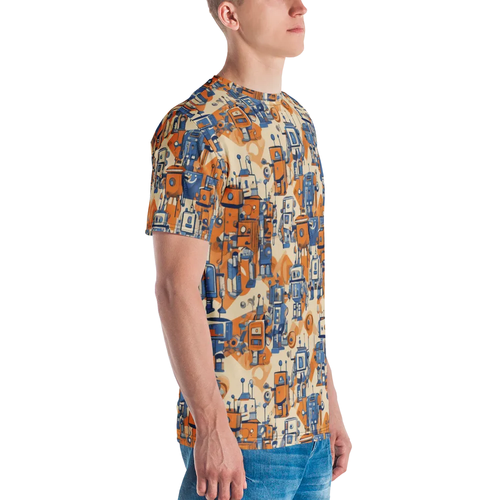 Clockwork Tangerine on Men's Crew Neck T-Shirt — Right