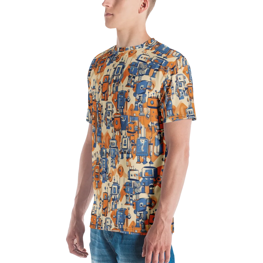 Clockwork Tangerine on Men's Crew Neck T-Shirt — Left