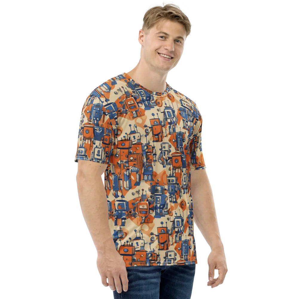 Clockwork Tangerine on Men's Crew Neck T-Shirt — Right