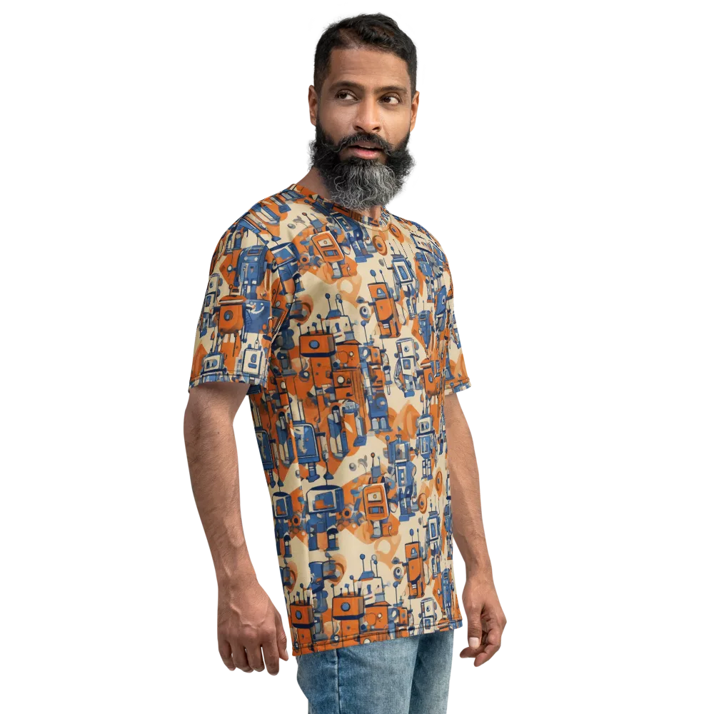 Clockwork Tangerine on Men's Crew Neck T-Shirt — Right