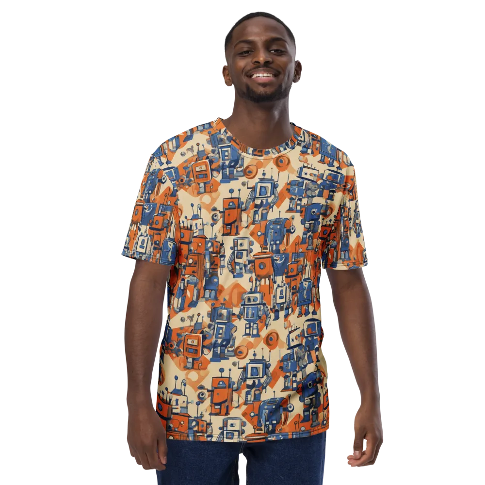 Clockwork Tangerine on Men's Crew Neck T-Shirt — Front