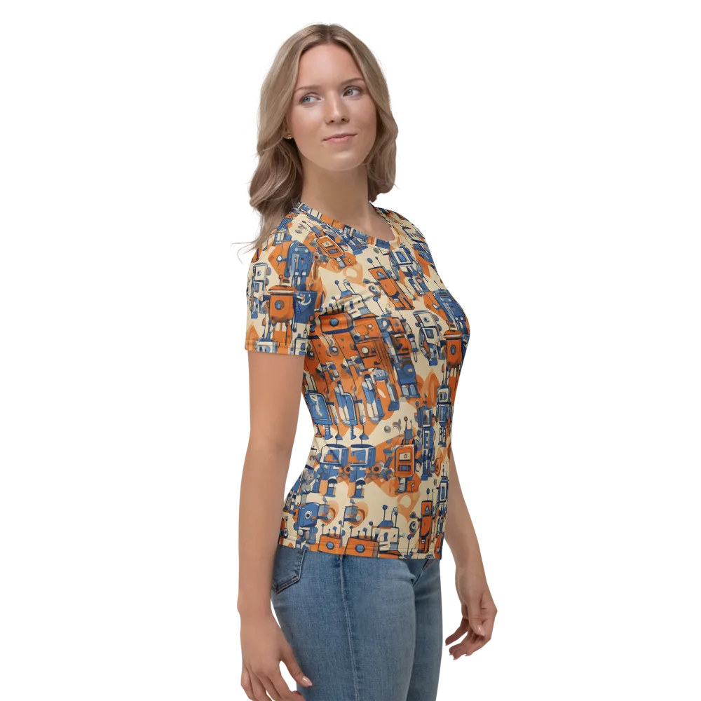 Clockwork Tangerine on Women's Crew Neck T-Shirt — Right