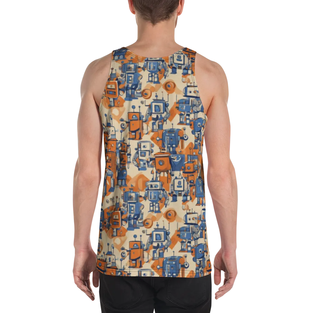 Clockwork Tangerine on Men's Tank Top — Back