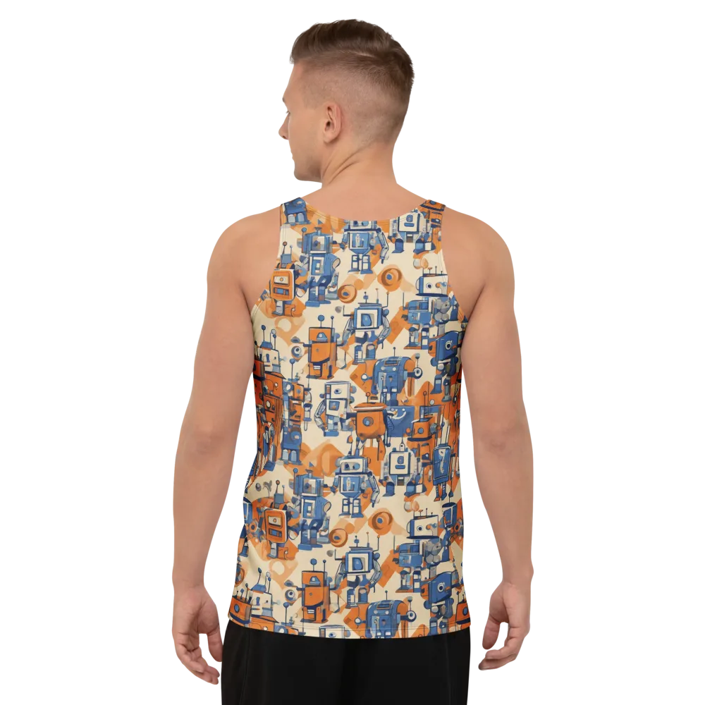 Clockwork Tangerine on Men's Tank Top — Back