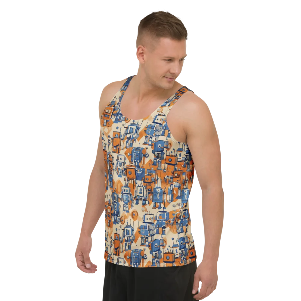 Clockwork Tangerine on Men's Tank Top — Left Front