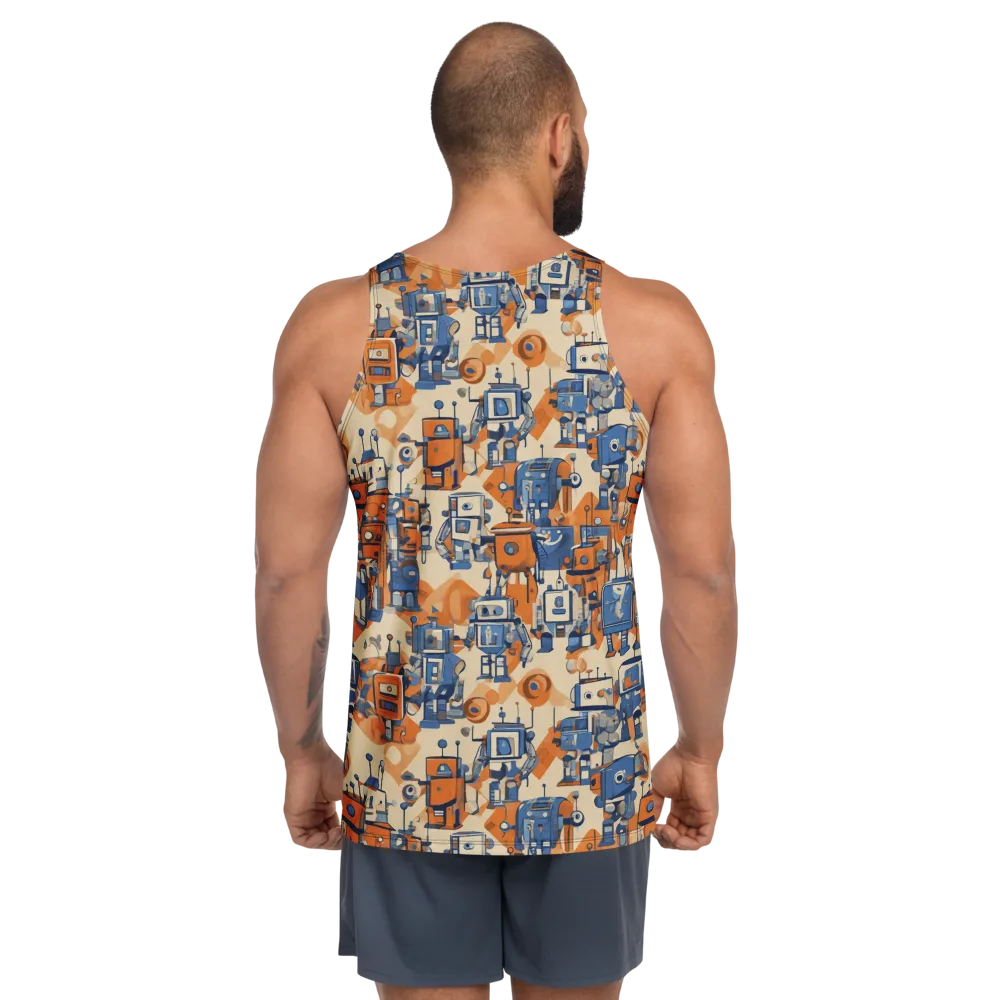 Clockwork Tangerine on Men's Tank Top — Back
