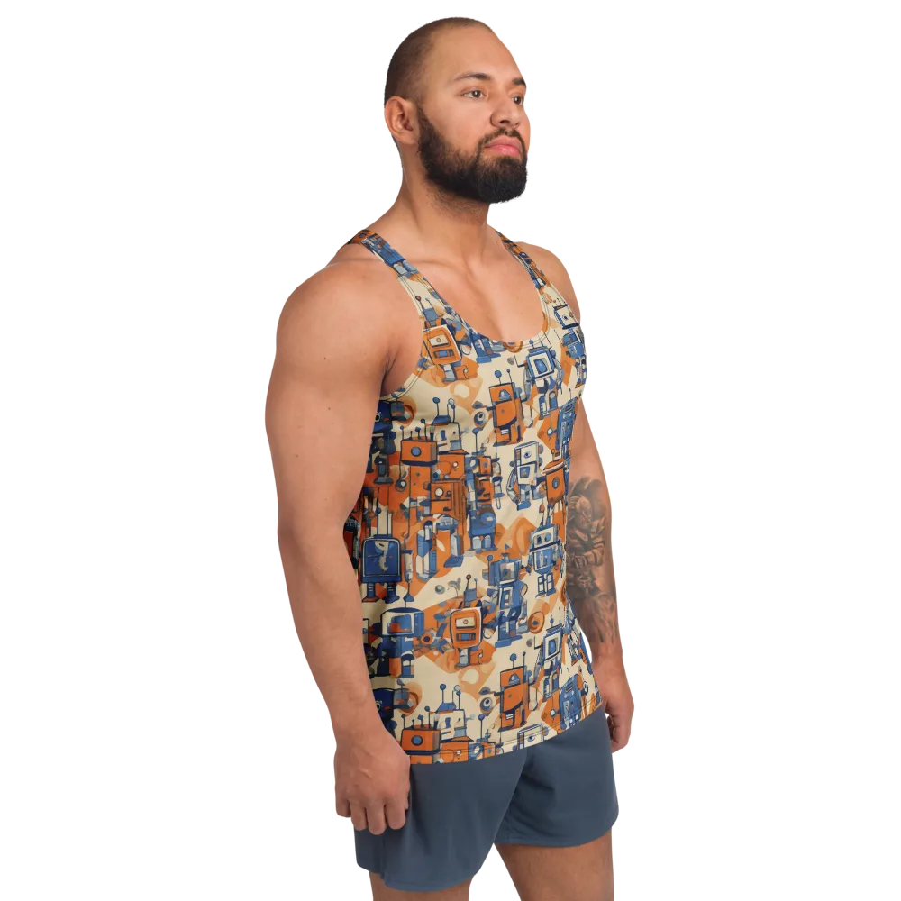 Clockwork Tangerine on Men's Tank Top — Right Front