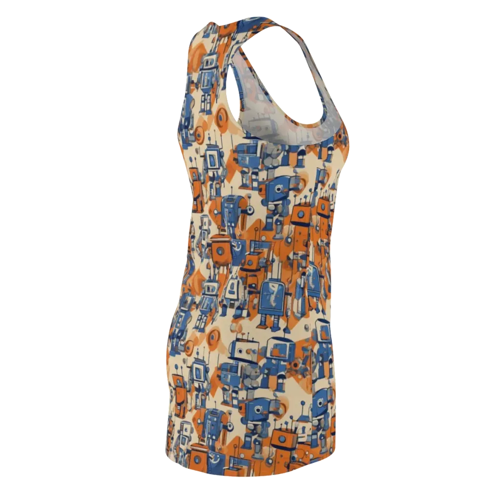 Clockwork Tangerine on Racerback Dress — Back Side