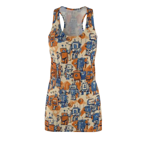 Clockwork Tangerine on a Racerback Dress