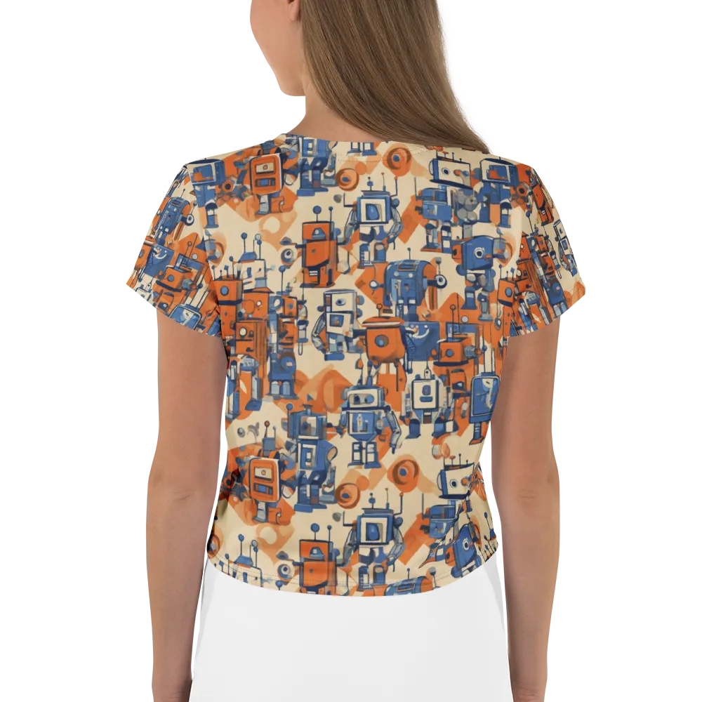 Clockwork Tangerine on Crop Tee — Back
