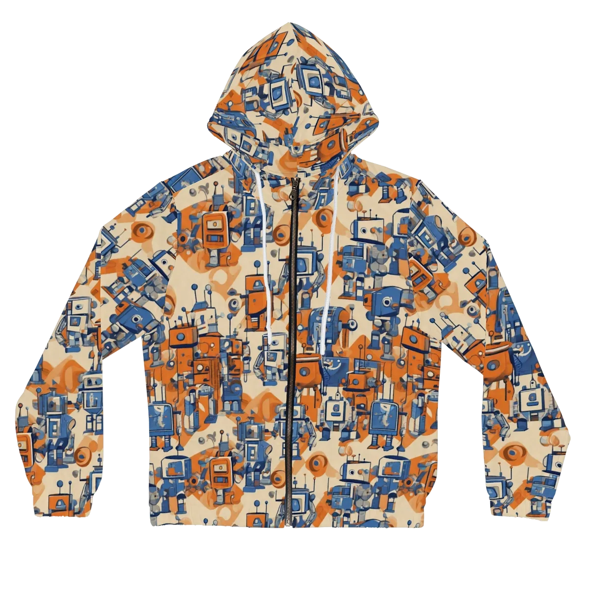 Clockwork Tangerine on Women's Full-Zip Hoodie — Front