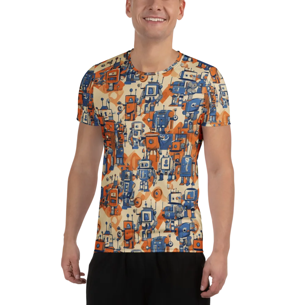 Clockwork Tangerine on Men's Athletic T-Shirt — Front
