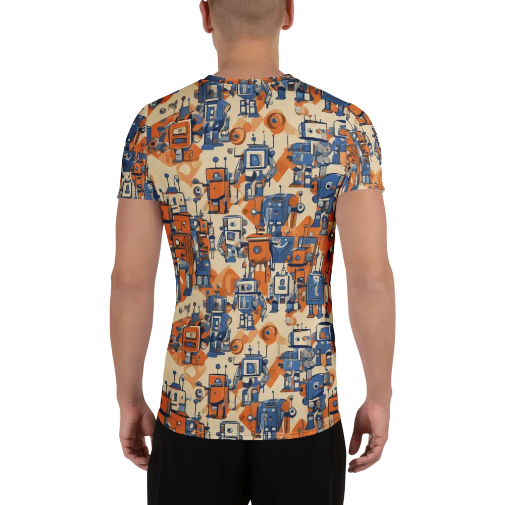 Clockwork Tangerine on Men's Athletic T-Shirt — Back