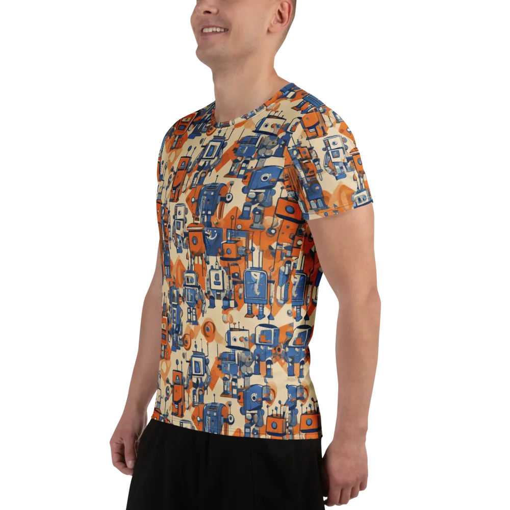 Clockwork Tangerine on Men's Athletic T-Shirt — Left