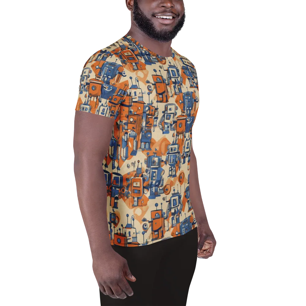 Clockwork Tangerine on Men's Athletic T-Shirt — Right
