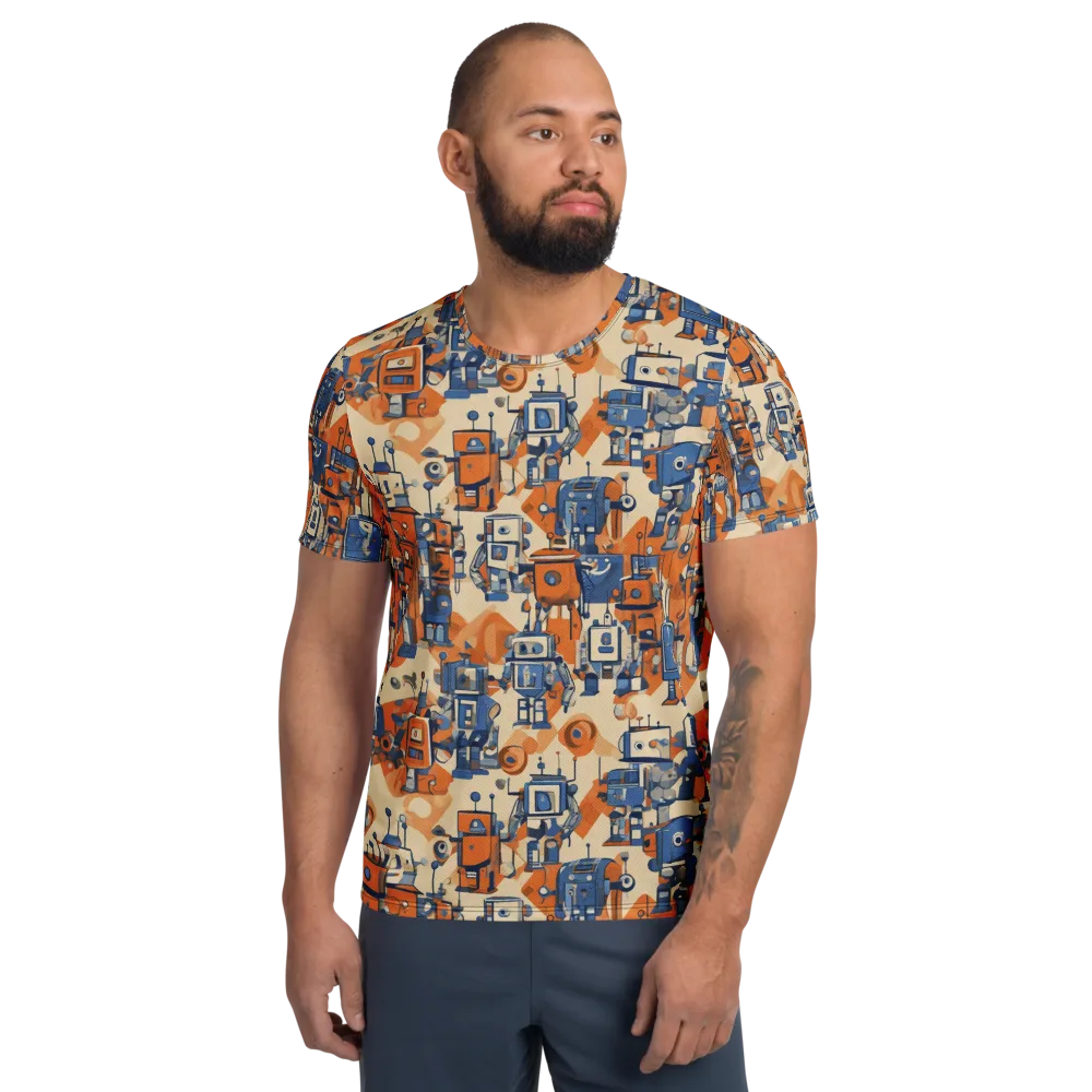 Clockwork Tangerine on Men's Athletic T-Shirt — Front