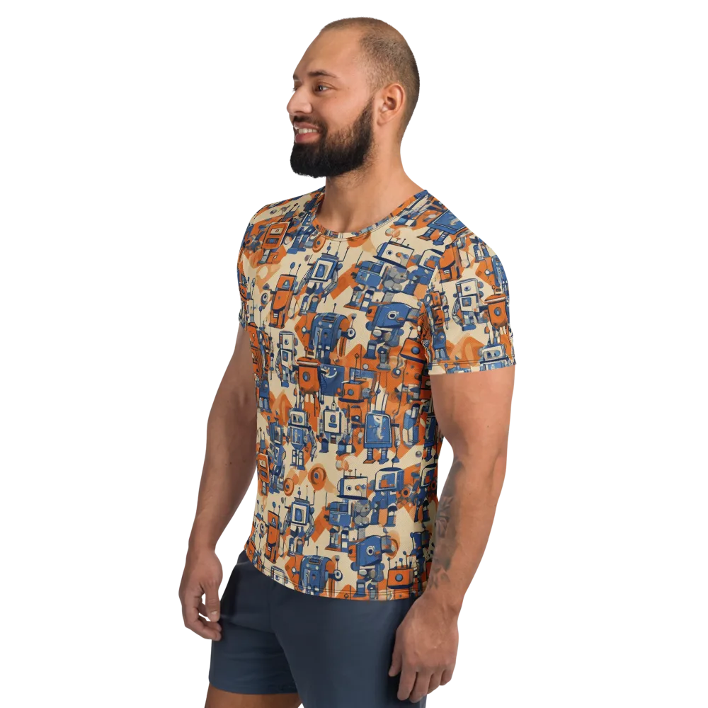 Clockwork Tangerine on Men's Athletic T-Shirt — Left