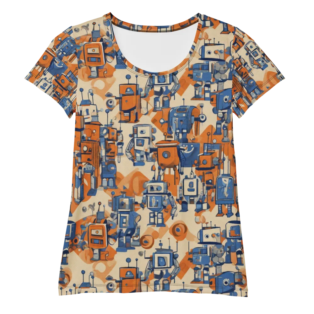 Clockwork Tangerine on Women's Athletic T-Shirt — Front