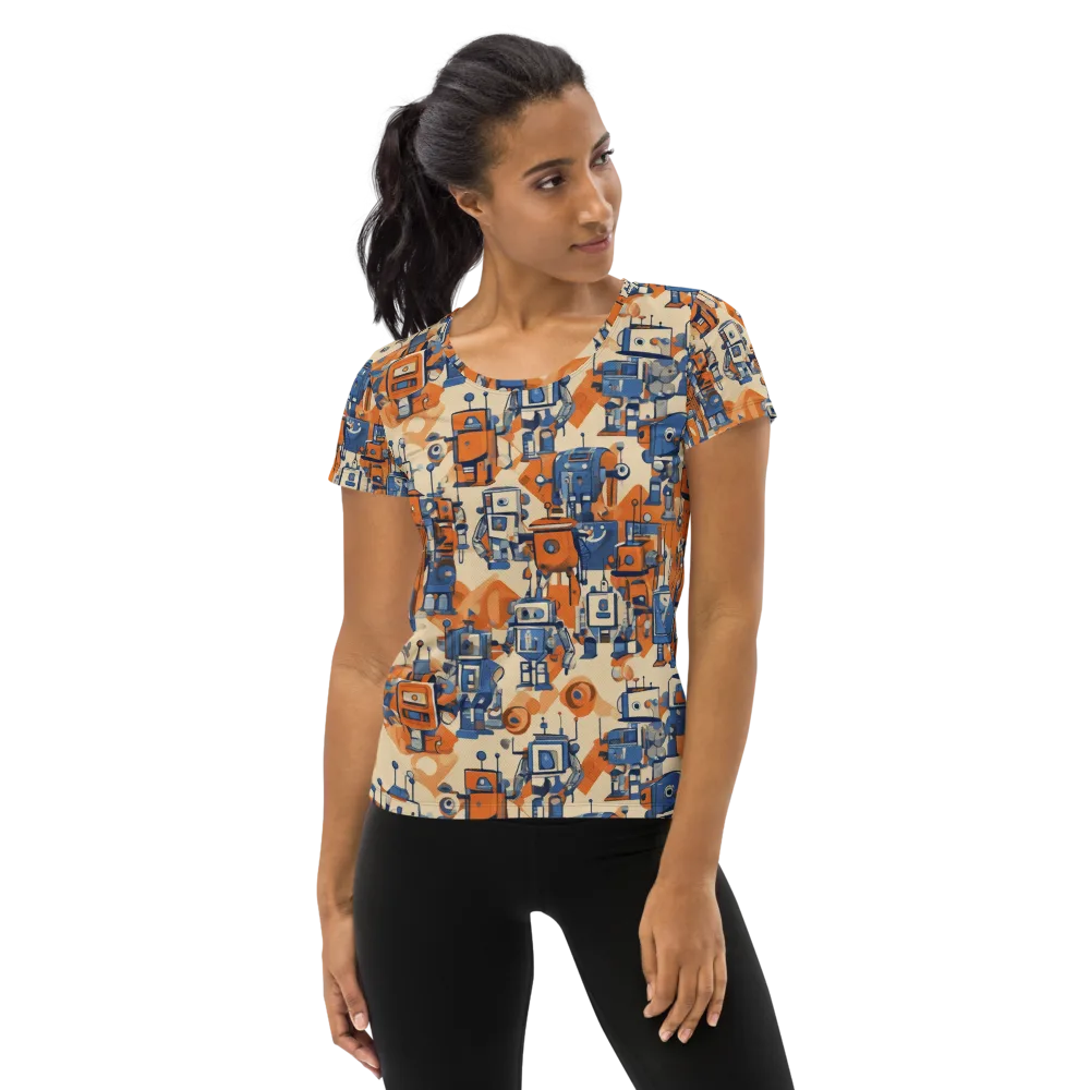 Clockwork Tangerine on Women's Athletic T-Shirt — Front