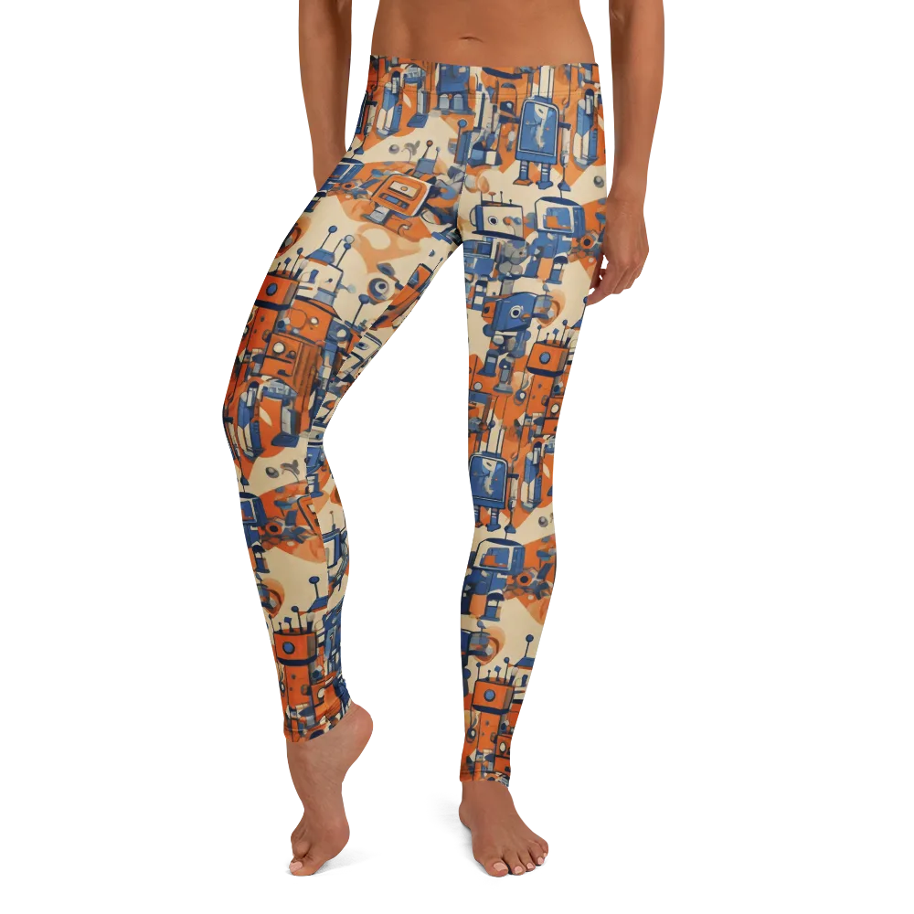 Clockwork Tangerine on Leggings — Front
