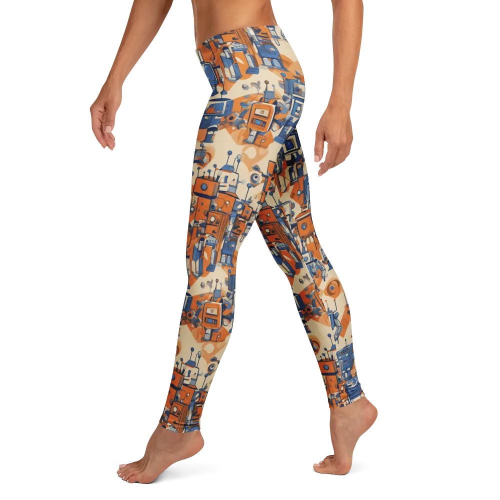Clockwork Tangerine on Leggings — Left