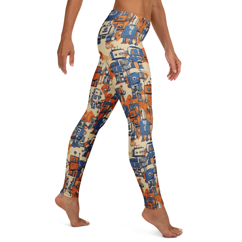 Clockwork Tangerine on Leggings — Right