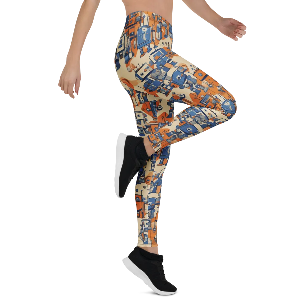 Clockwork Tangerine on Leggings — Right