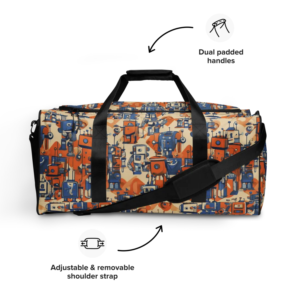 Clockwork Tangerine on Duffle Bag — Front