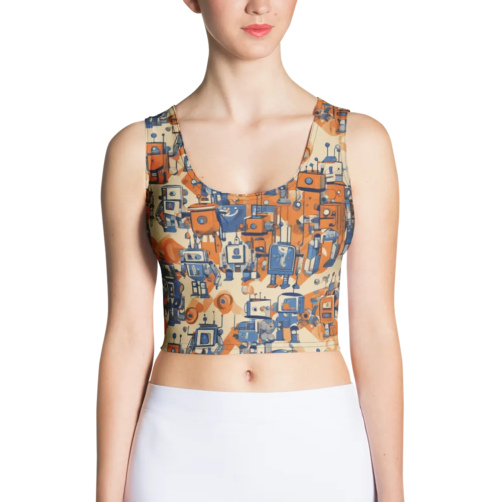Clockwork Tangerine on Crop Top — Front