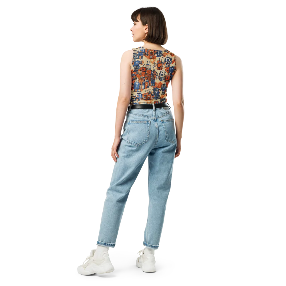 Clockwork Tangerine on Crop Top — Back