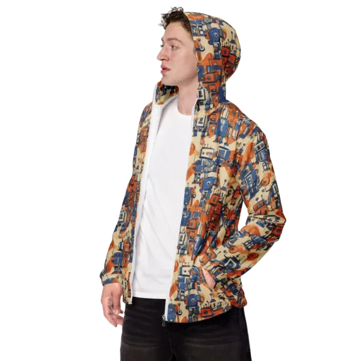 Clockwork Tangerine on a Men's Windbreaker