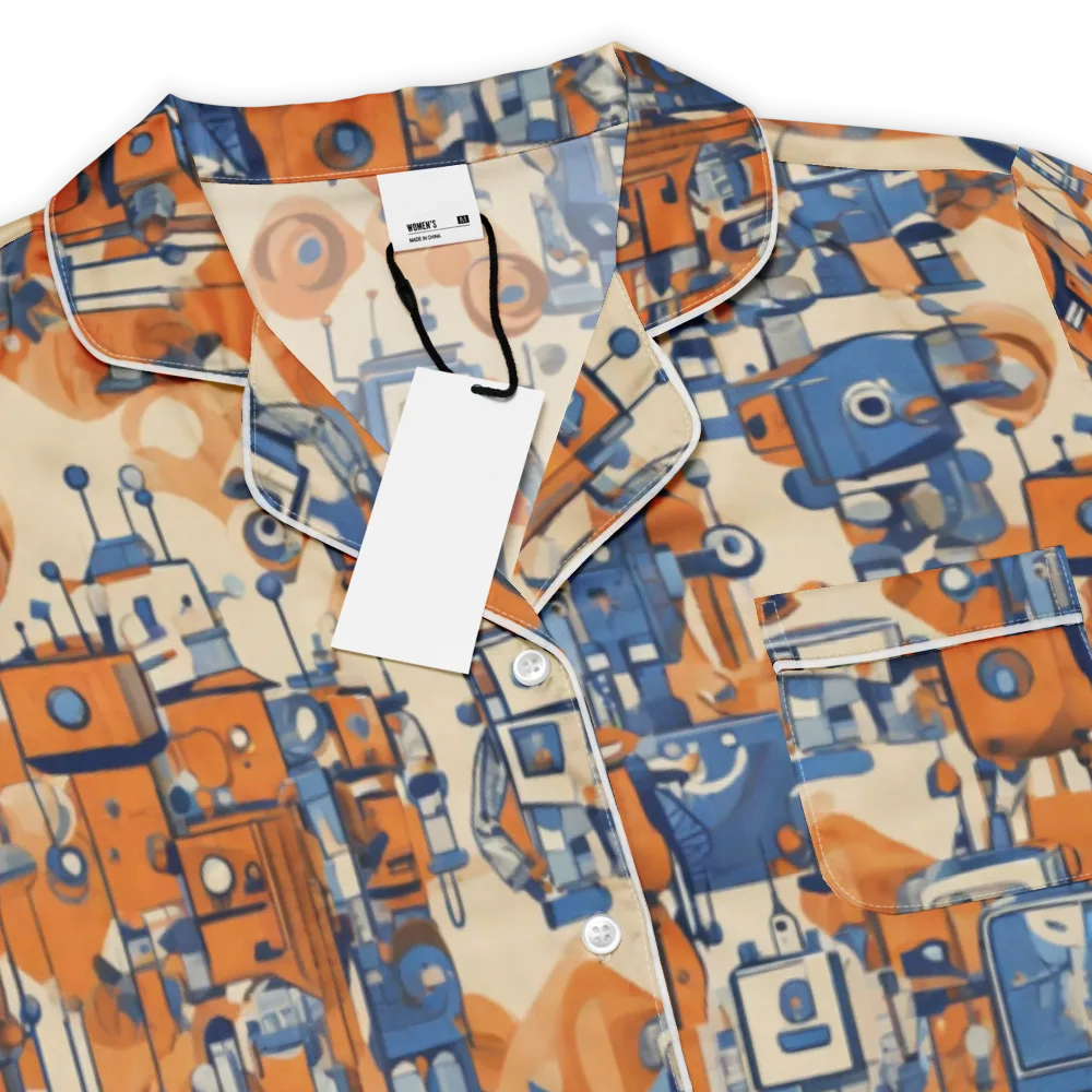Clockwork Tangerine on Women's Short Sleeve Pajama Top — Product details