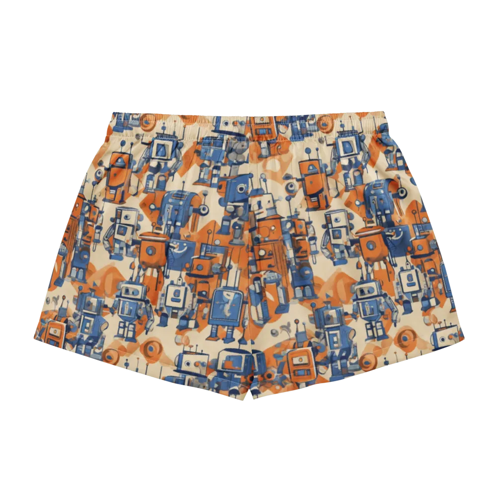 Clockwork Tangerine on Women's Pajama Shorts — Back