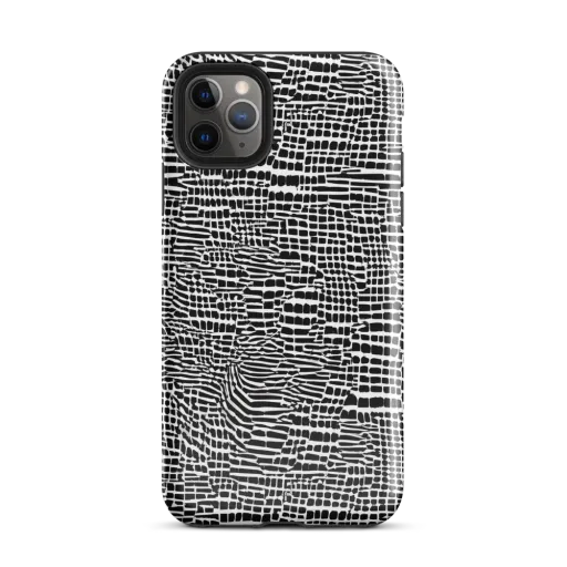 Monochrome Mosaic on a Tough Case for iPhone®