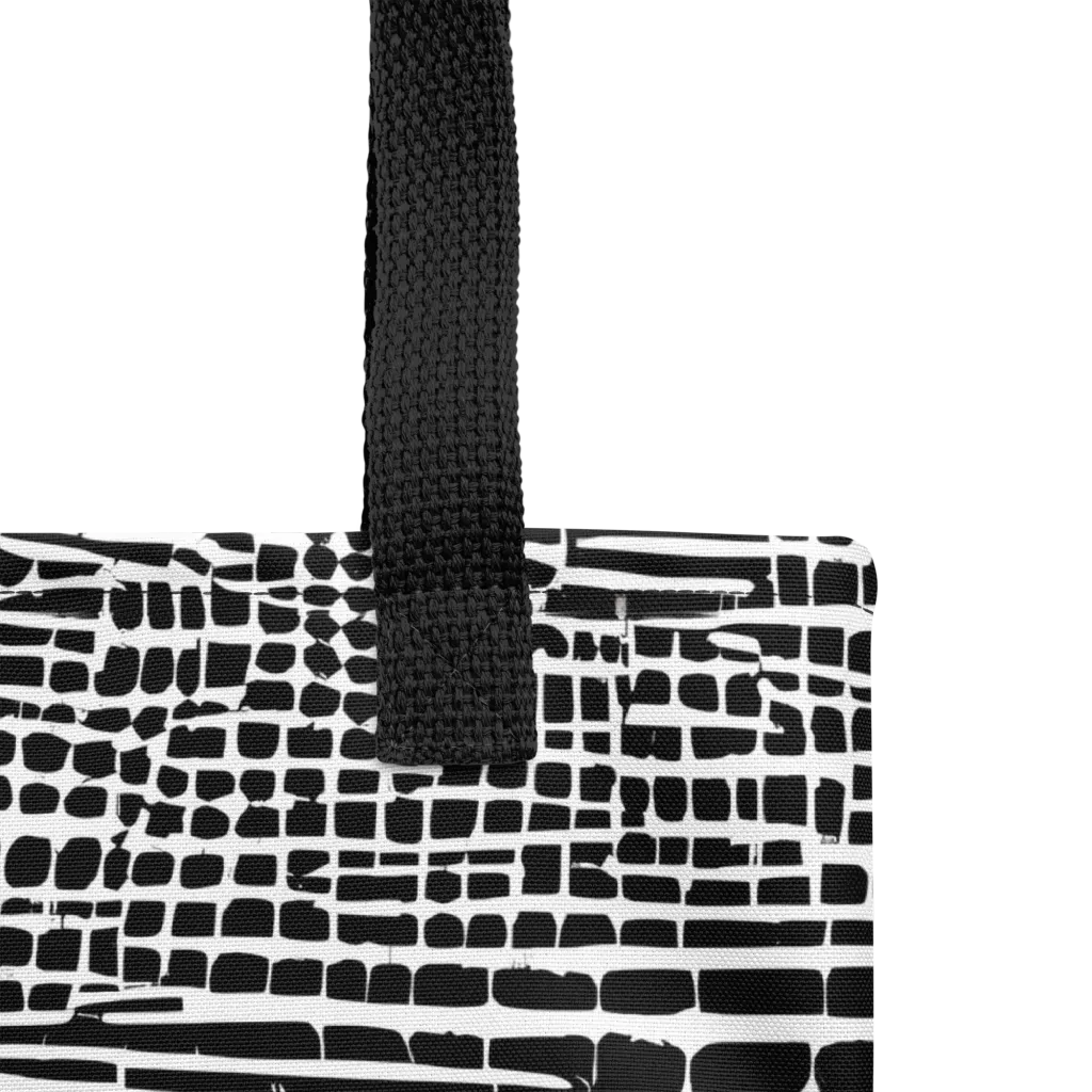 Monochrome Mosaic on Tote Bag — Product details