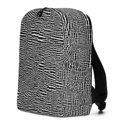 Monochrome Mosaic on a Minimalist Backpack