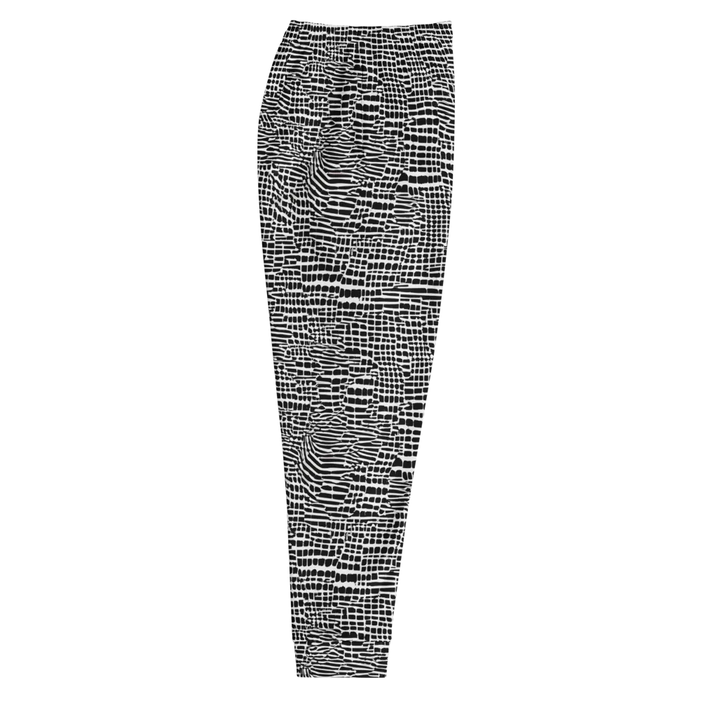 Monochrome Mosaic on Men's Joggers — Right