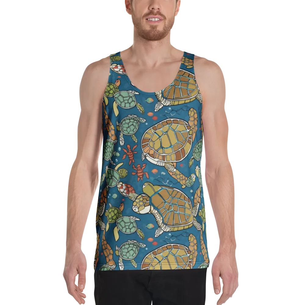 Tidal Tortoise on Men's Tank Top — Front