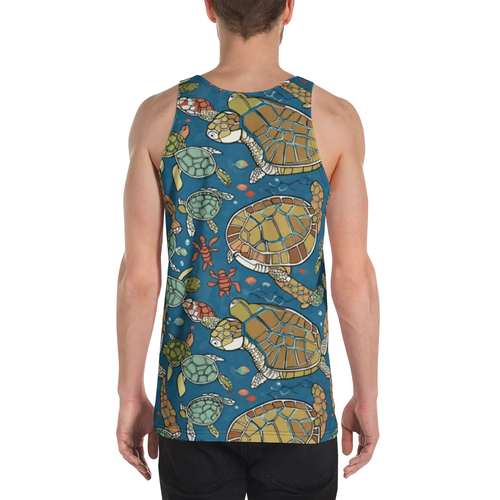 Tidal Tortoise on Men's Tank Top — Back