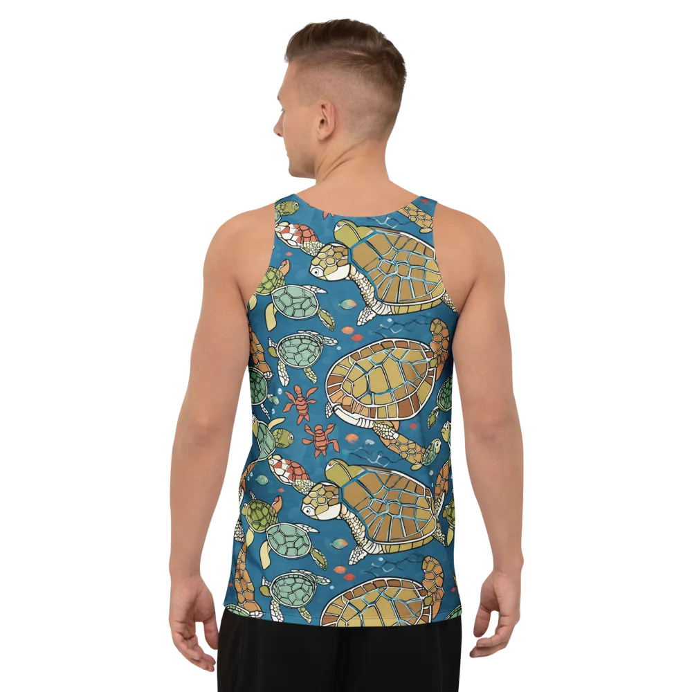 Tidal Tortoise on Men's Tank Top — Back