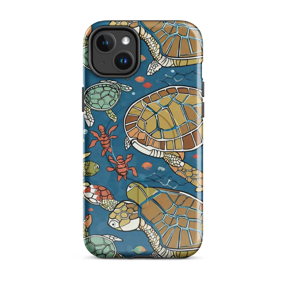 Tidal Tortoise on MagSafe Tough Case for iPhone® — Front