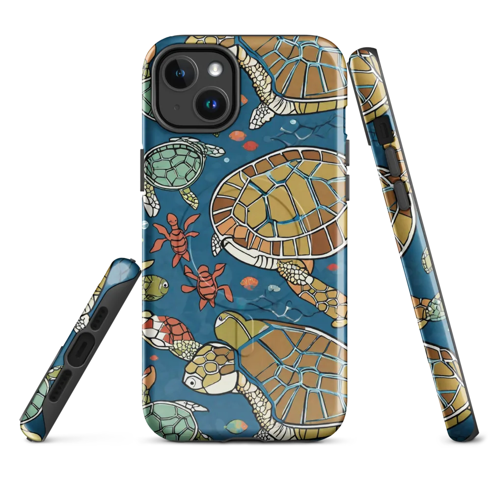 Tidal Tortoise on MagSafe Tough Case for iPhone® — Front