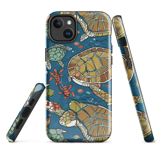 Tidal Tortoise on a MagSafe Tough Case for iPhone®