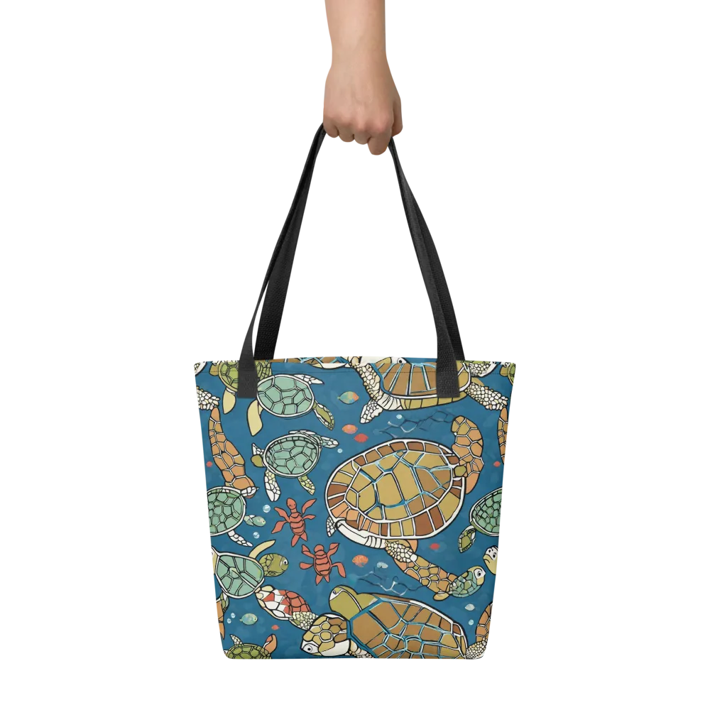 Tidal Tortoise on Tote Bag — Front