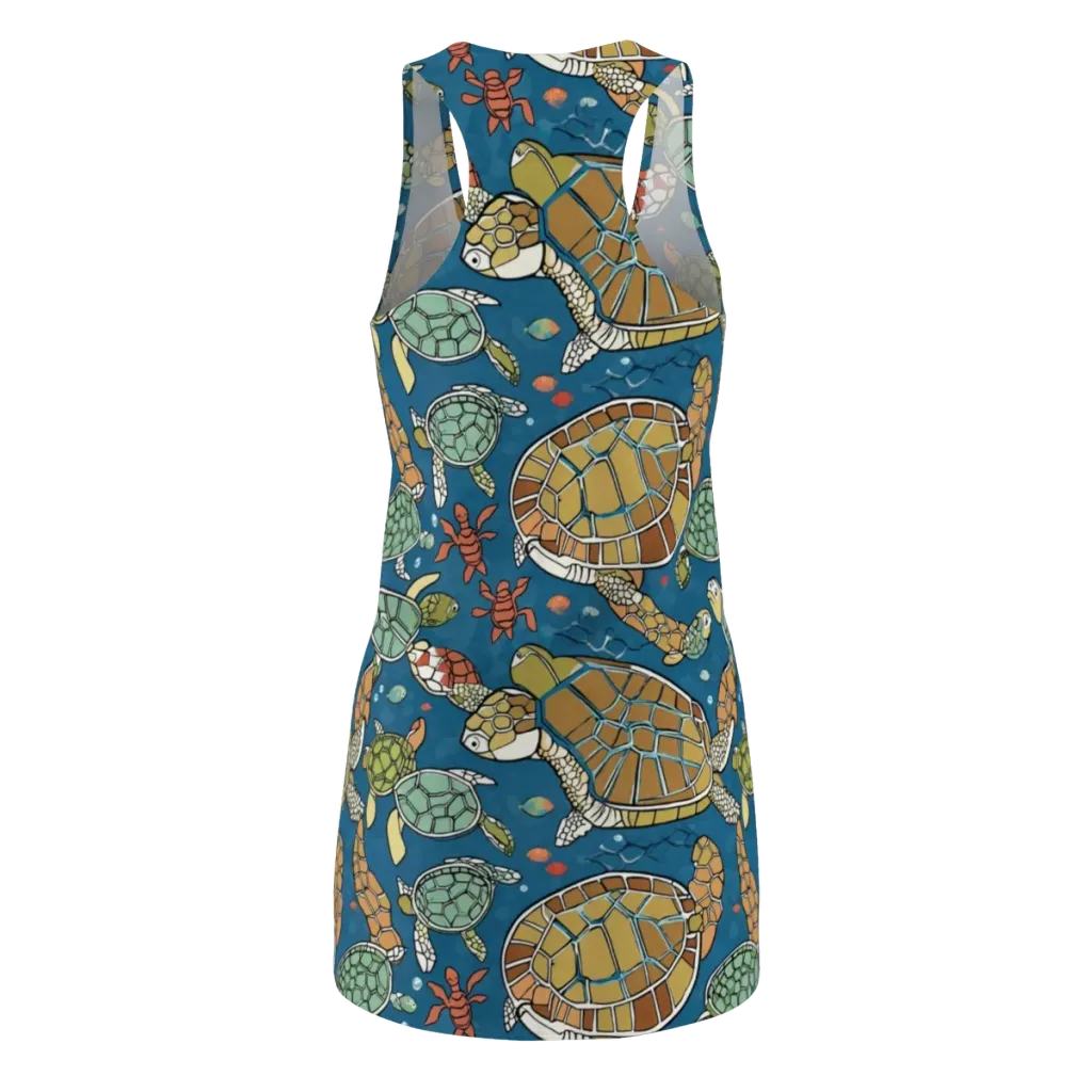 Tidal Tortoise on Racerback Dress — Back