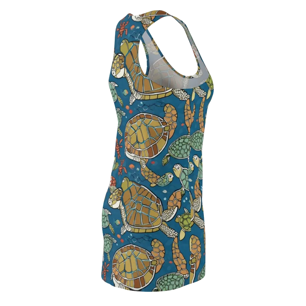 Tidal Tortoise on Racerback Dress — Back Side